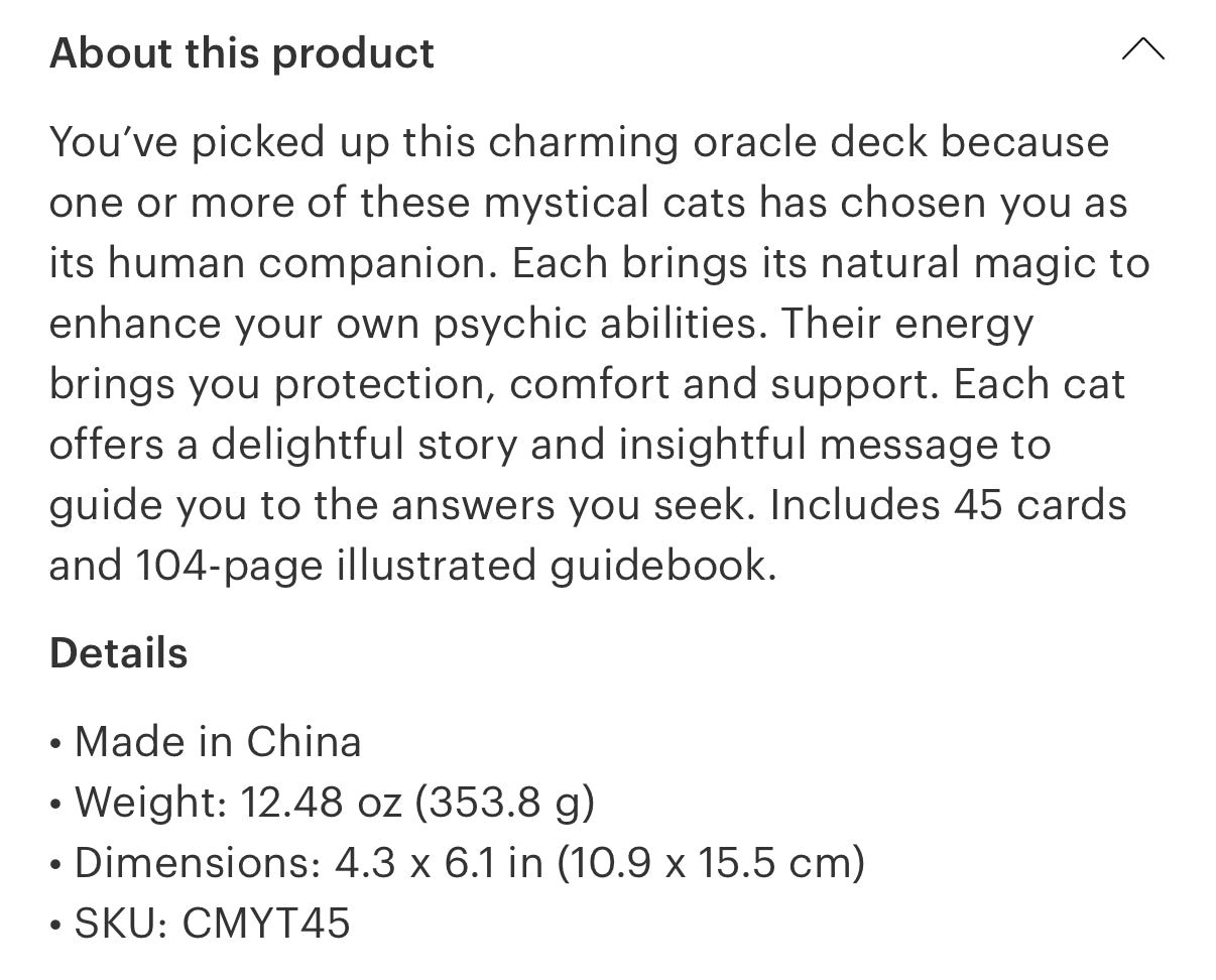 Oracle - Cat Mythos and Magick