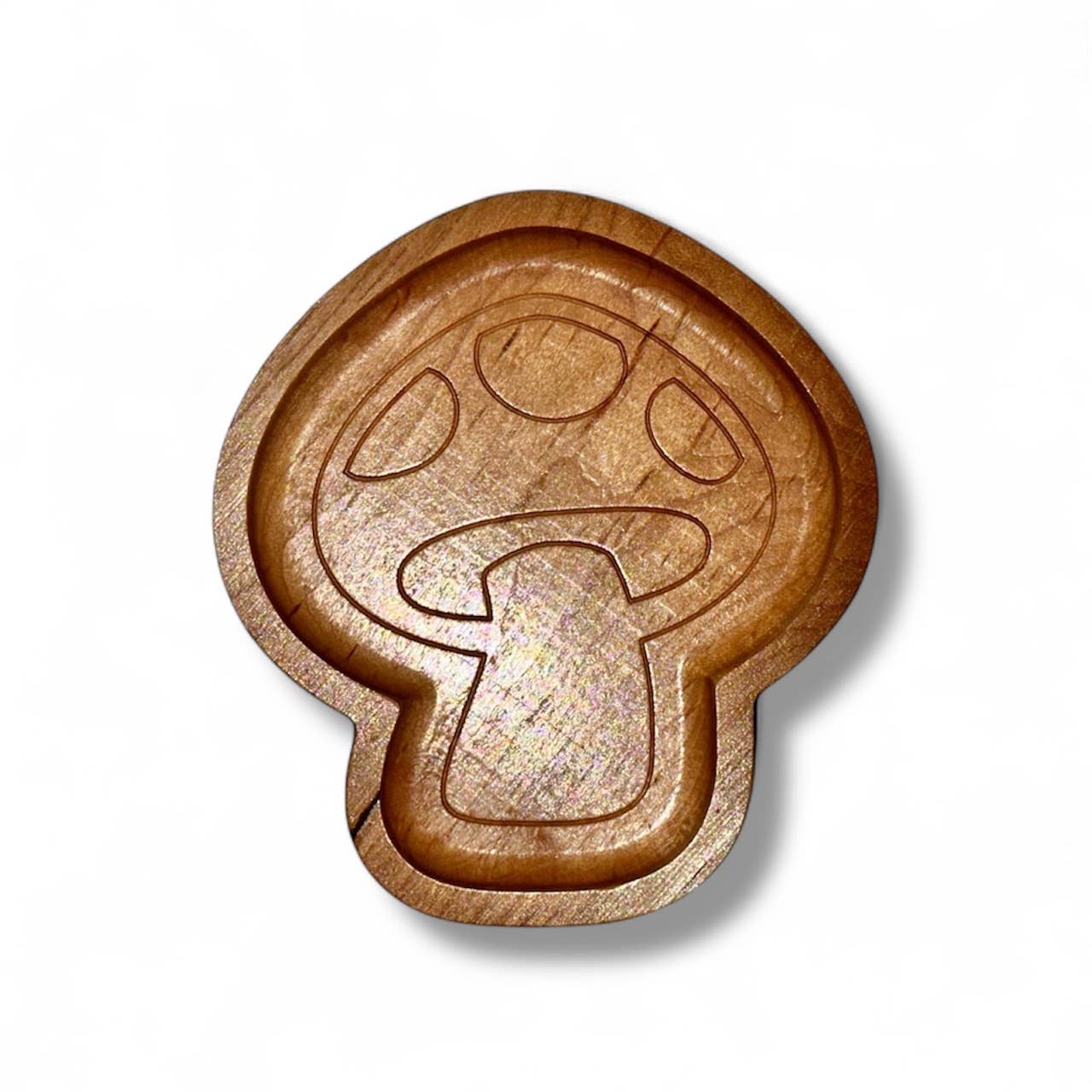 Jewelry Dish, Mushroom Tray, Wooden Catchall, Whimsy Decor