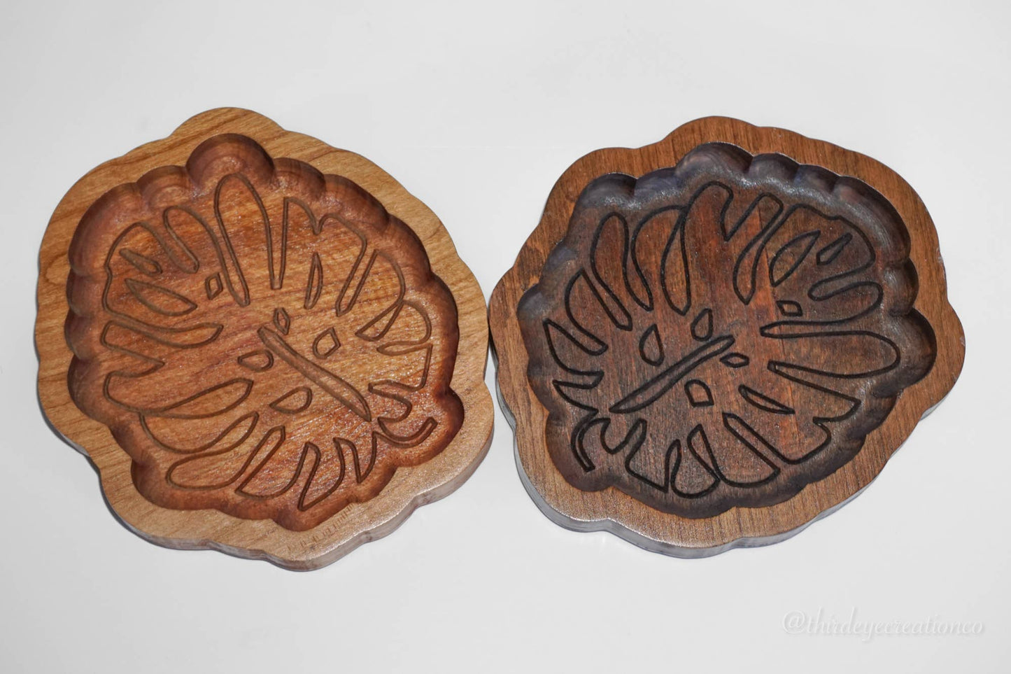 Boho Decor, Monstera Tray, Wooden Catchall, Plant Lover Gift
