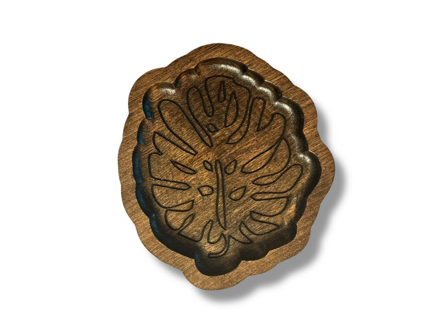 Boho Decor, Monstera Tray, Wooden Catchall, Plant Lover Gift