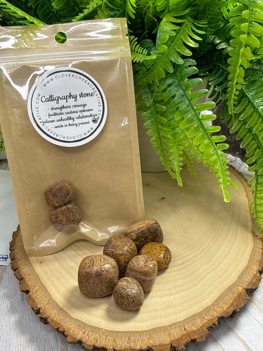 Tumble - Calligraphy Stone - 2/$1.50